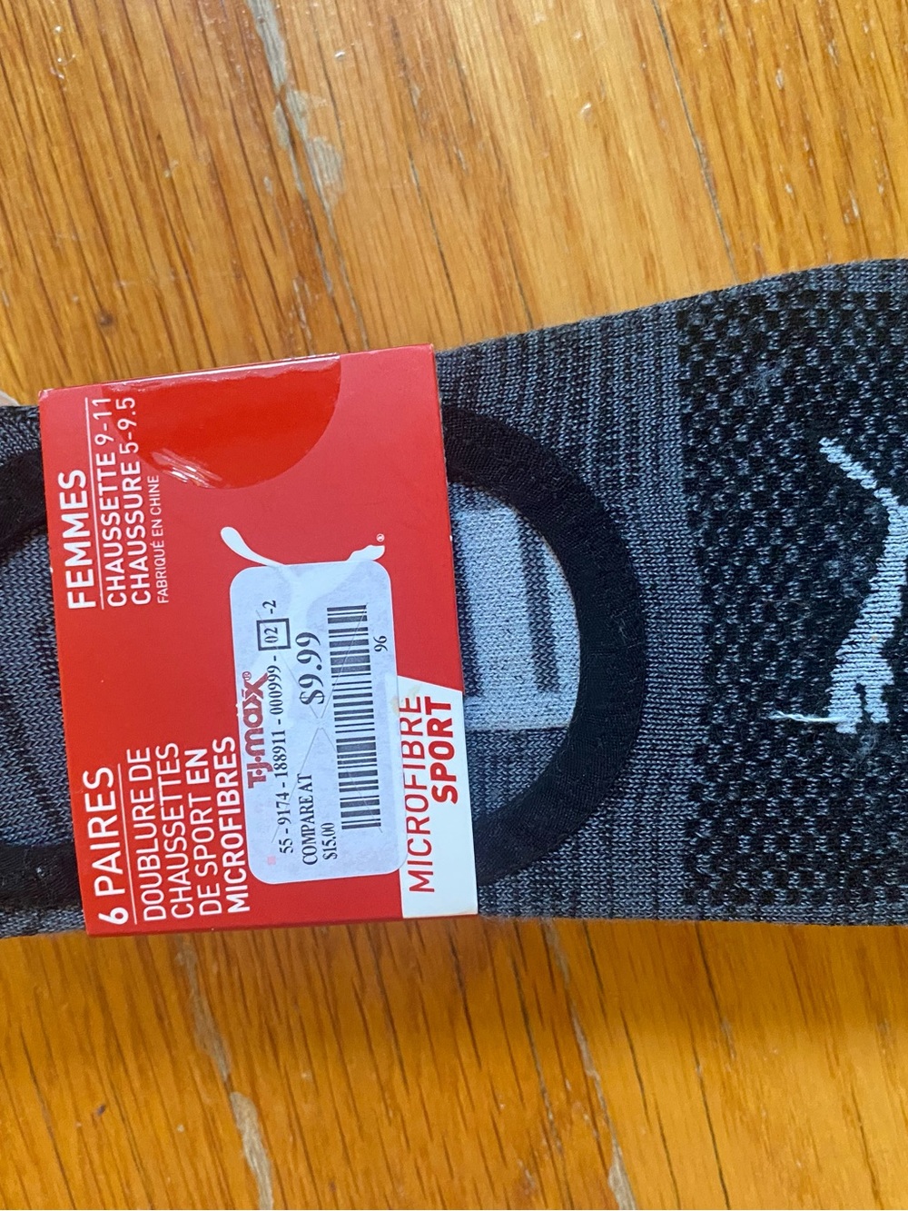 NWT Puma Women’s 6-Pack No-Show Socks- Pink, Gray & Black Mix - Picture 3 of 3